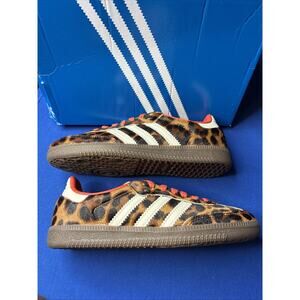 *Adidas Samba OG Preloved Red Leopard Pack Print | size 6 | JI2734 Women's NEW
